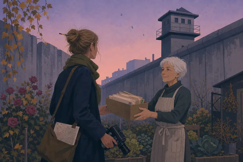 Cover illustration for The Wall Falls Twice, C1 Spanish story