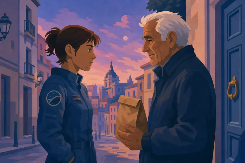 Cover illustration for Hello Again, A1 Spanish story