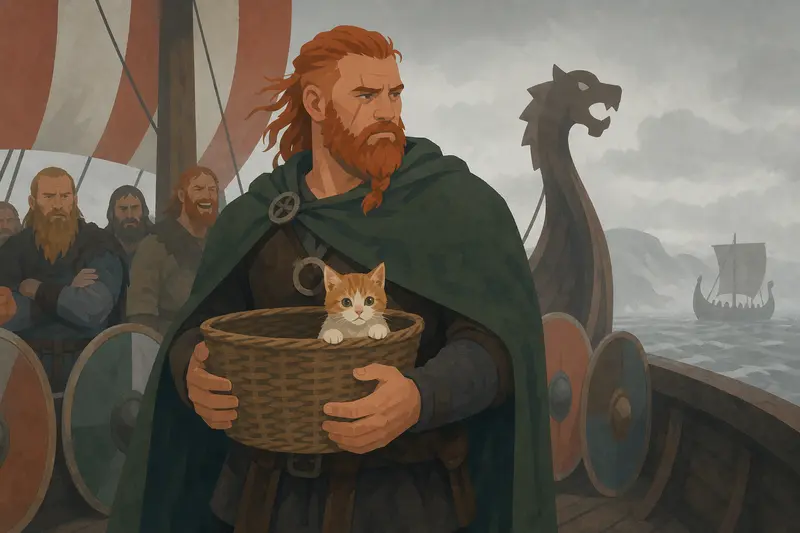 Cover illustration for The Kitten in the Basket, B1 Spanish story