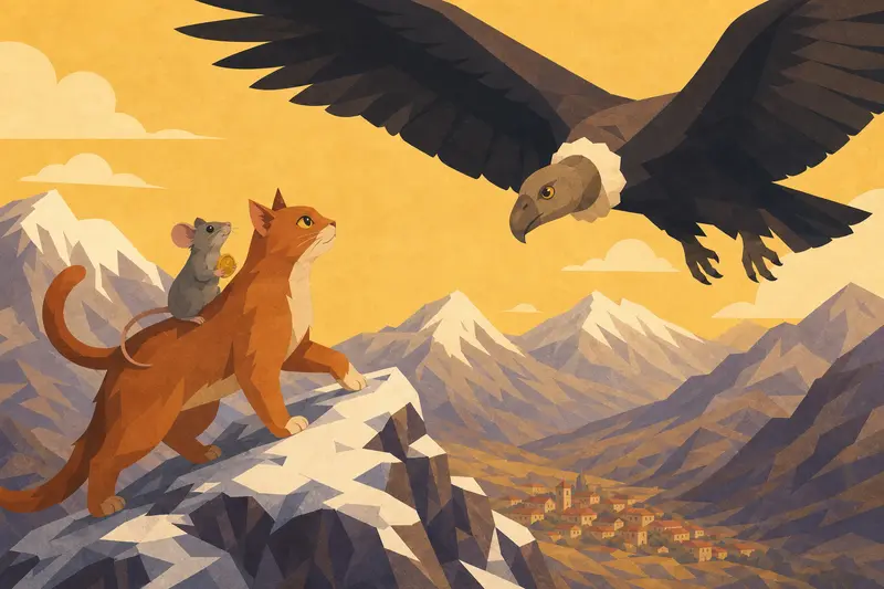 Cover illustration for The Price of a Golden Button, A2 Spanish story