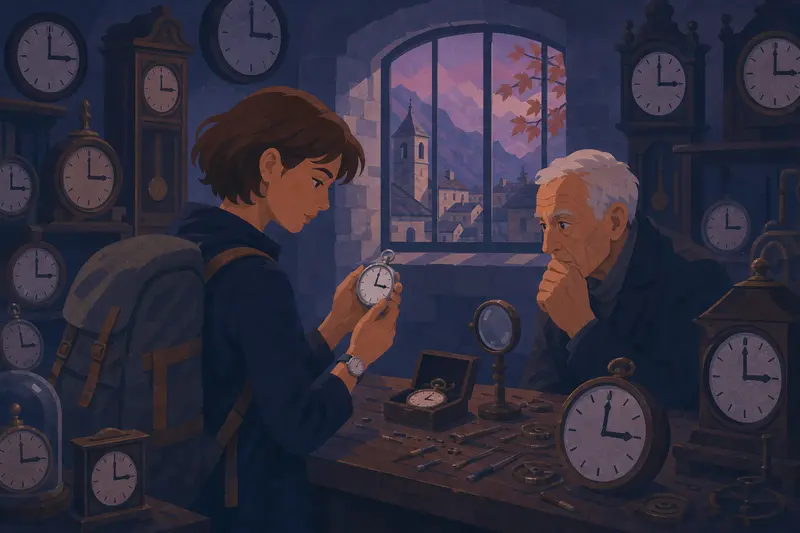 Cover illustration for A Watch for Beatriz, A1 Spanish story