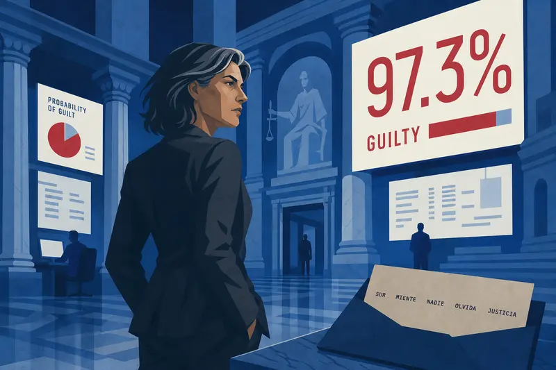 Cover illustration for The Arithmetic of Guilt, C1 Spanish story