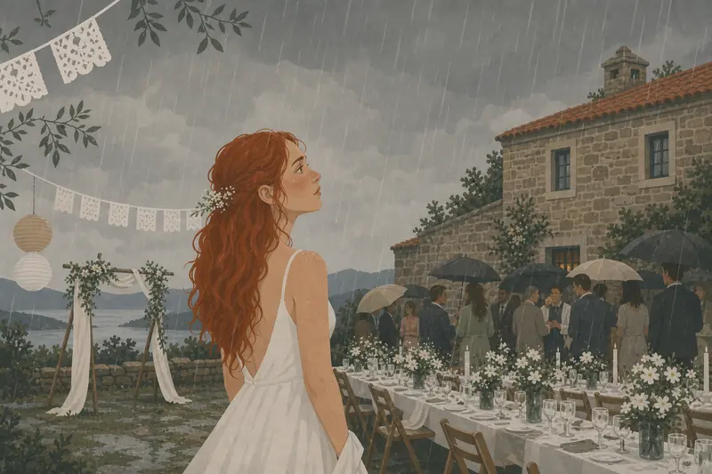 Cover illustration for The Wet List, A1 Spanish story