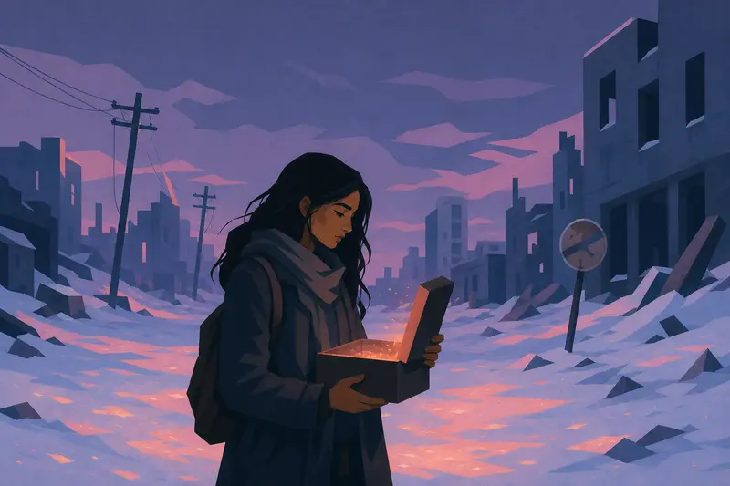 Cover illustration for The Last Cold Thing, A1 Spanish story