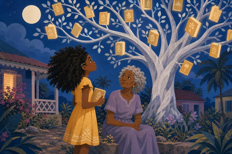Cover illustration for The Story Without an Ending, A2 Spanish story