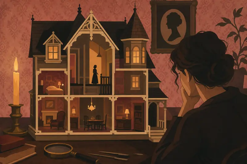 Cover illustration for The Hour Between Houses, C2 Spanish story