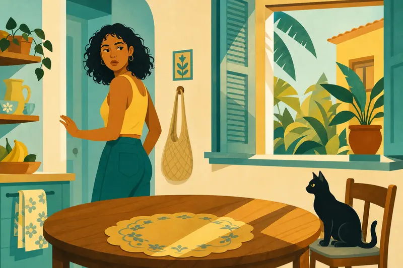 Cover illustration for The Milk Thief, A0 Spanish story