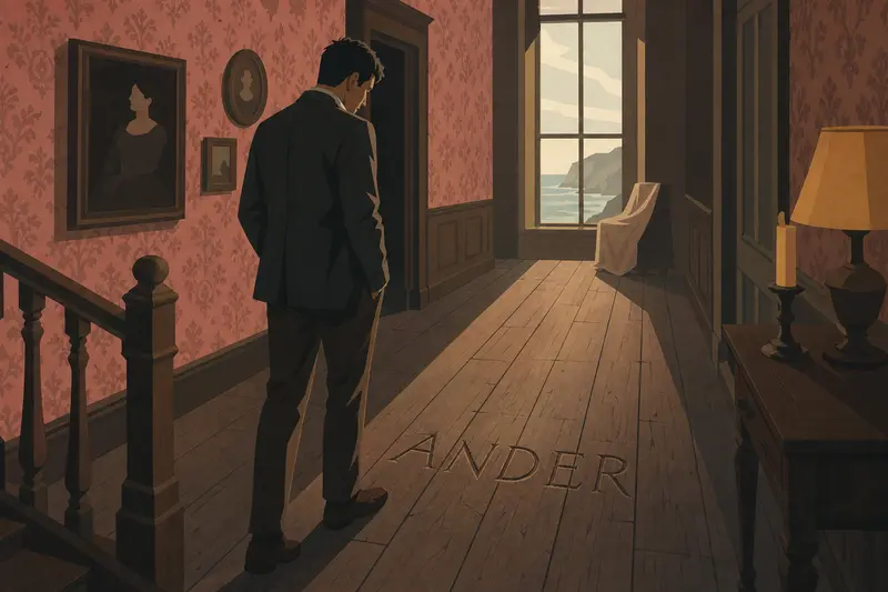 Cover illustration for The Names in the Floorboards, B2 Spanish story