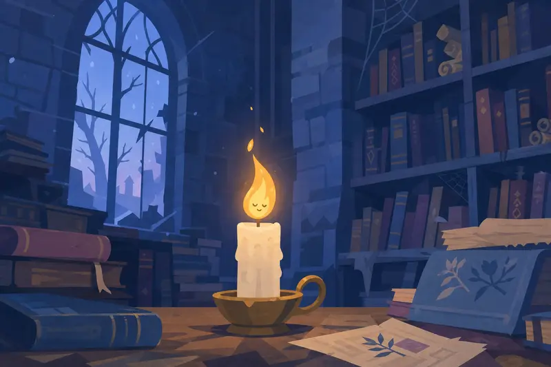 Cover illustration for The Flame That Refused to Burn, A2 Spanish story