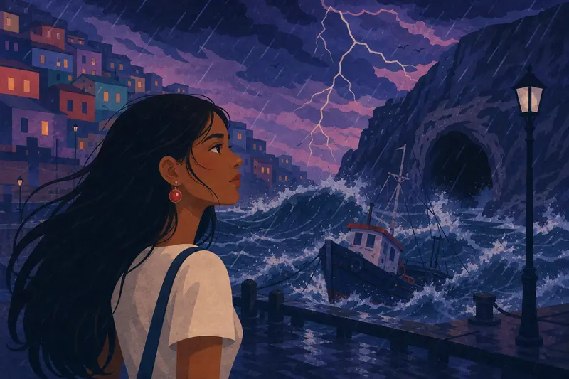 Cover illustration for The Open Hand, A0 Spanish story