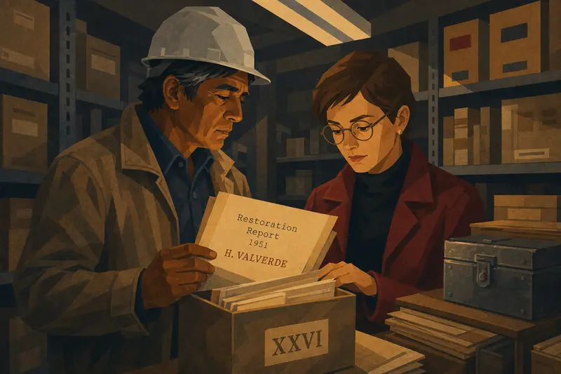 Cover illustration for The Man They Erased, B2 Spanish story