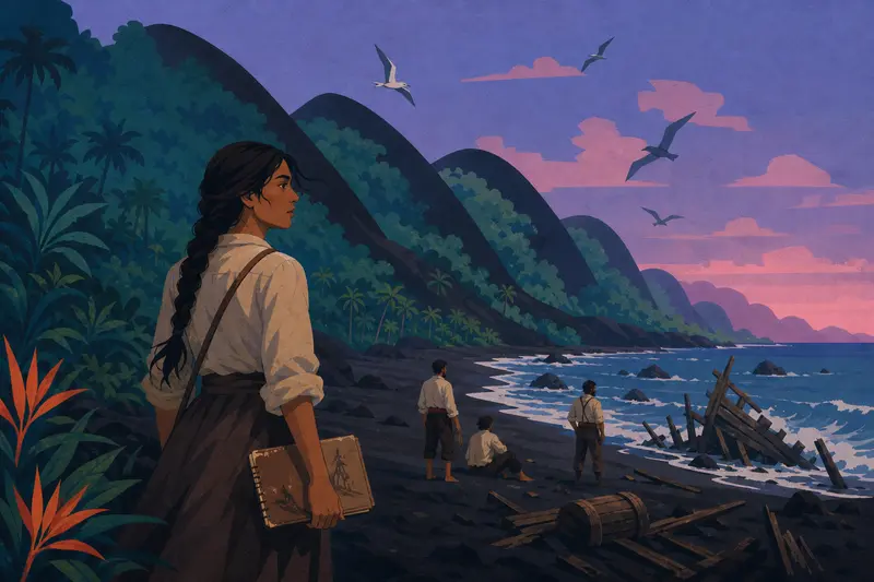 Cover illustration for Solid Ground, C1 Spanish story