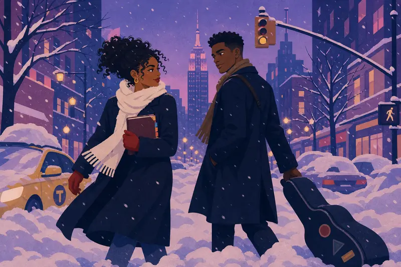 Cover illustration for Twenty Blocks Through the White City, B1 Spanish story