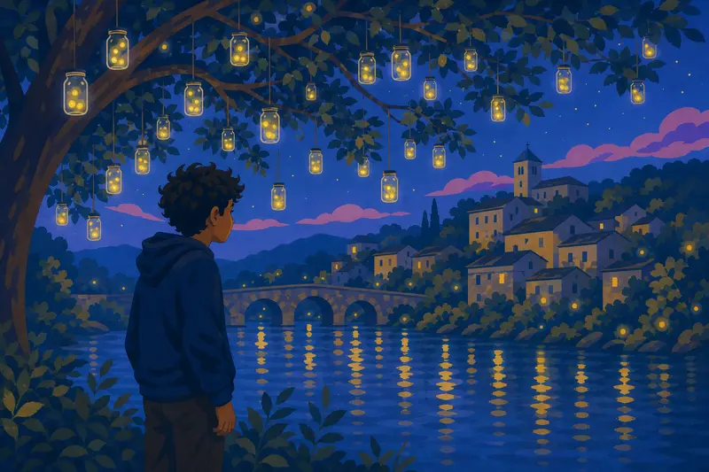 Cover illustration for The Light Set Free, A2 Spanish story