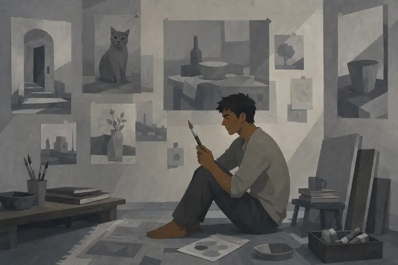 Cover illustration for The Grey World, A1 Spanish story