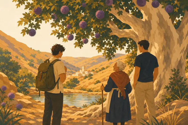Cover illustration for A Name for the Fruit, A0 Spanish story