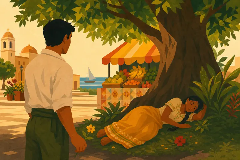 Cover illustration for His Name Is Lorenzo, A0 Spanish story