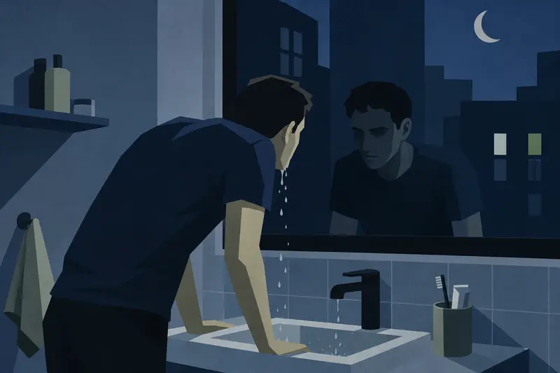 Cover illustration for The Man in the Window, A0 Spanish story