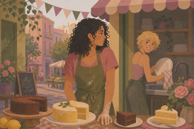 Cover illustration for Moon and Sun, A1 Spanish story