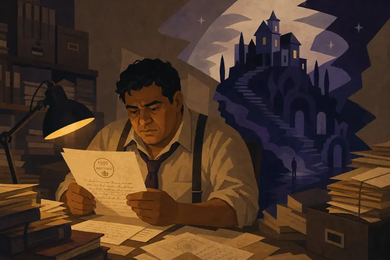 Cover illustration for The Oneiric Clause, C2 Spanish story