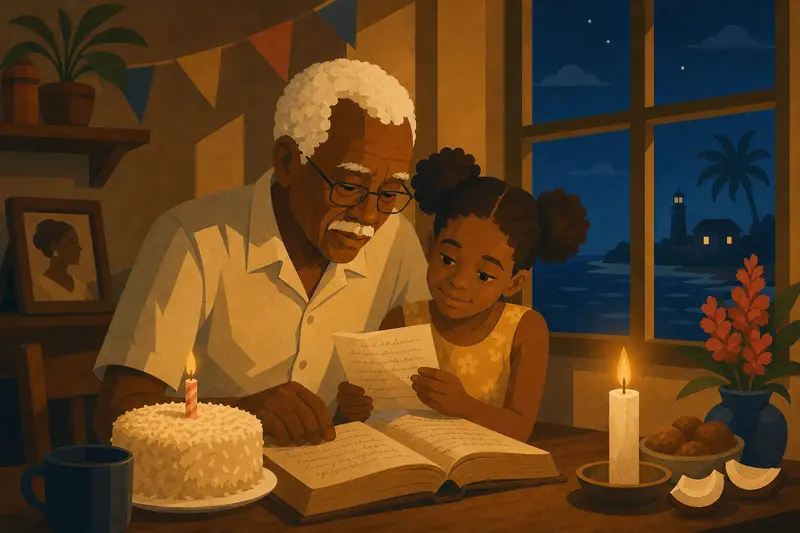 Cover illustration for Grandma's Sweet, A0 Spanish story