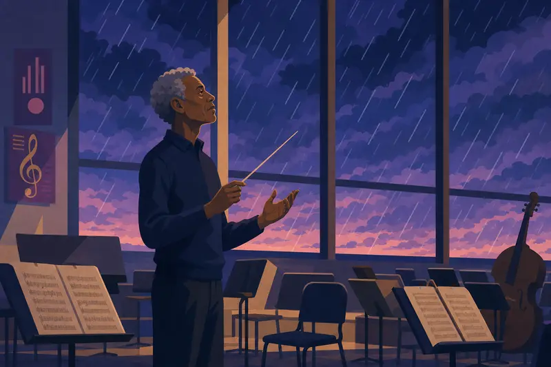 Cover illustration for The Song That Made the Sky Listen, A2 Spanish story