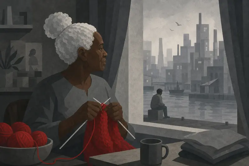 Cover illustration for Ten Nights of Red, A0 Spanish story