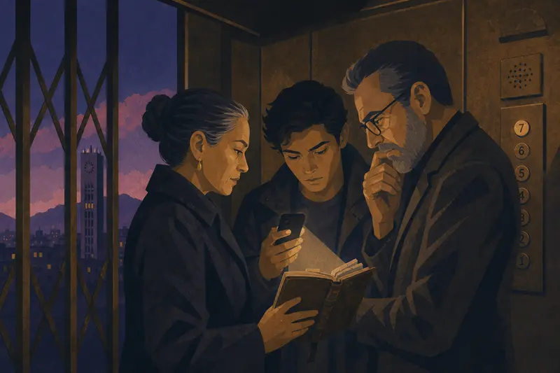 Cover illustration for The Name in the Margins, C1 Spanish story