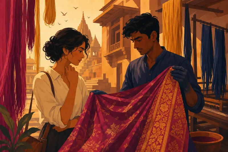 Cover illustration for The Price of Thread, C1 Spanish story