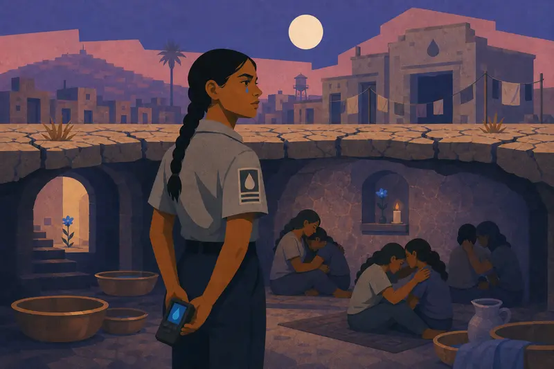 Cover illustration for Empty Structure, No Findings, B2 Spanish story