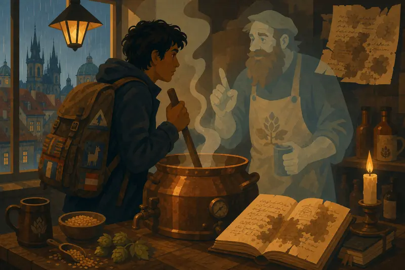 Cover illustration for The Last Brew, B2 Spanish story