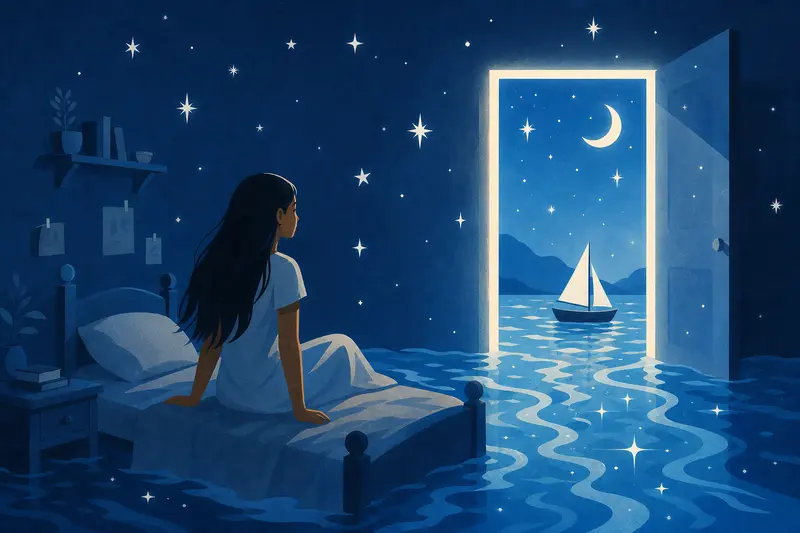Cover illustration for The Star Boat, A1 Spanish story