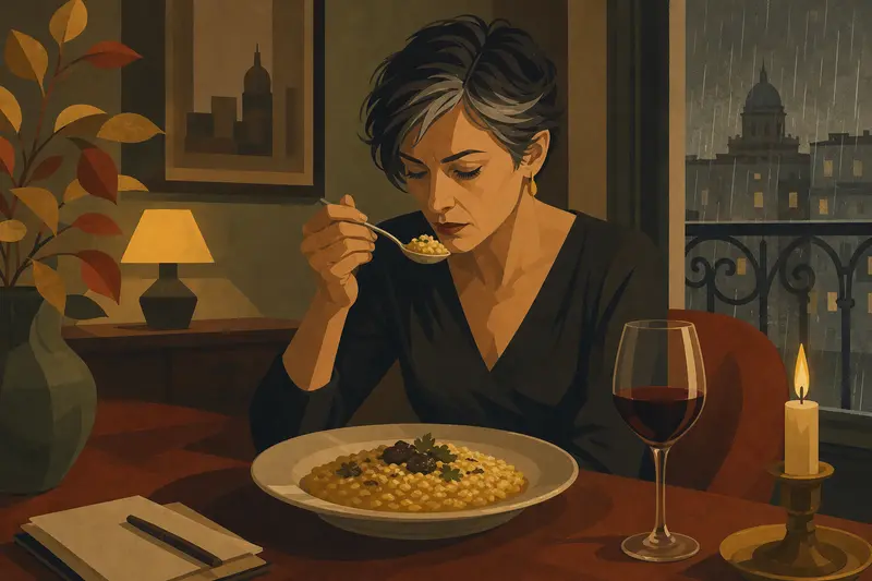Cover illustration for The Perfect Risotto, B2 Spanish story