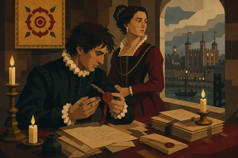 Cover illustration for A Galliard for the Gallows, C2 Spanish story