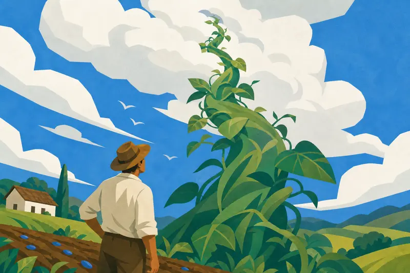 Cover illustration for The Blue Seeds, A2 Spanish story