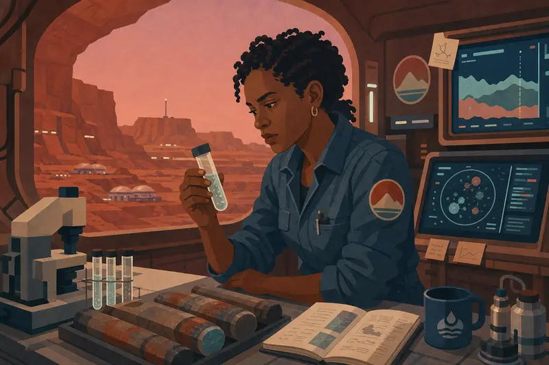 Cover illustration for The Sulfur Signature, C1 Spanish story