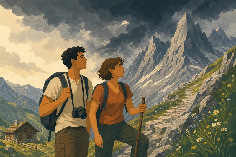 Cover illustration for The Girl with the Braids, A2 Spanish story