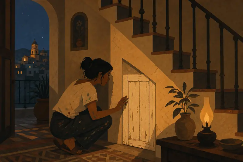 Cover illustration for The House That Answers Back, A2 Spanish story