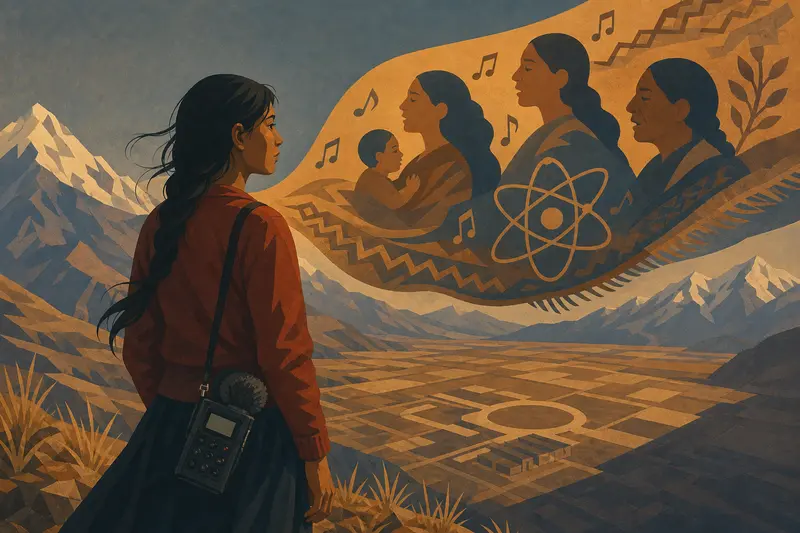 Cover illustration for The Songs That Knew, C1 Spanish story