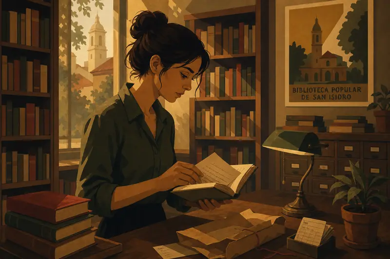 Cover illustration for The Book That Came Back, B2 Spanish story