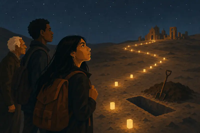 Cover illustration for The Last Expression, A2 Spanish story