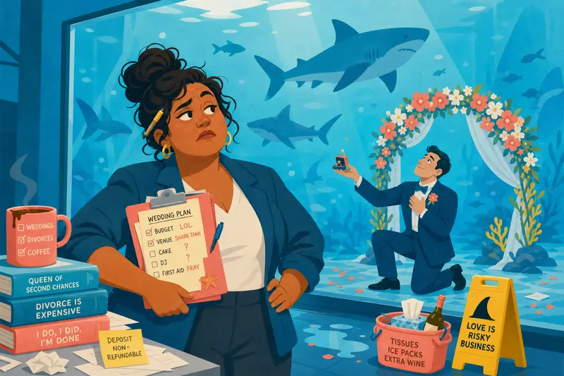 Cover illustration for Love in the Deep End, B2 Spanish story