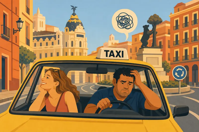 Cover illustration for The Best Tour in Madrid, A1 Spanish story