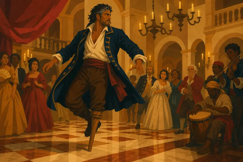 Cover illustration for Thunder on the Marble Floor, A2 Spanish story