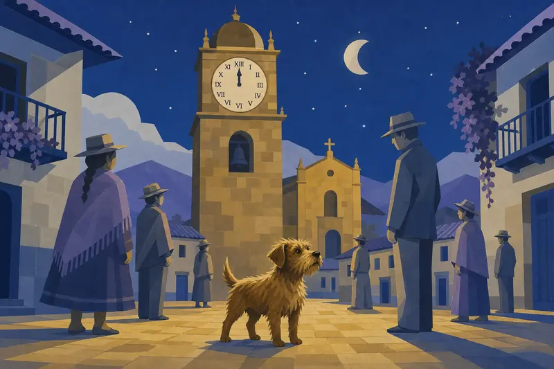 Cover illustration for The Thirteenth Chime, A1 Spanish story