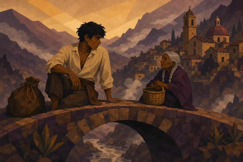 Cover illustration for Light as an Empty Basket, B1 Spanish story