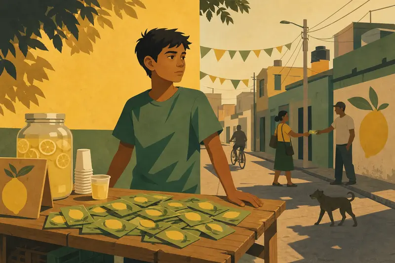 Cover illustration for The Lemon Standard, B1 Spanish story