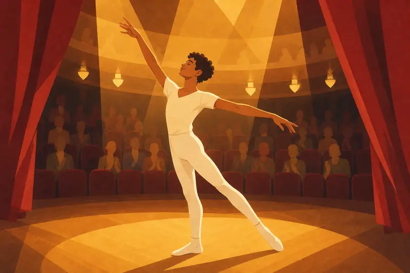 Cover illustration for The Dance That Was His Own, A2 Spanish story