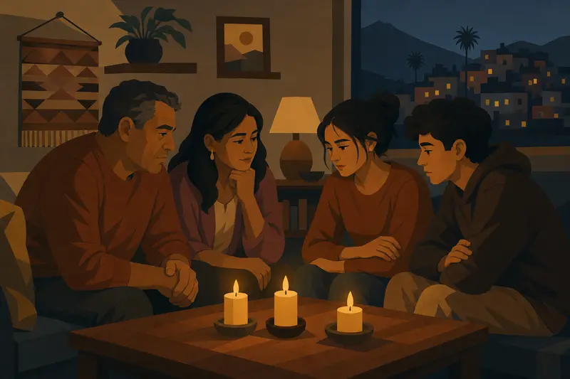 Cover illustration for A Small Light in the Dark, A1 Spanish story