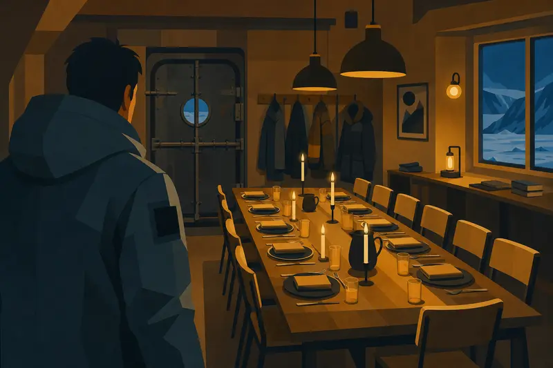 Cover illustration for Dinner for Twelve, B2 Spanish story